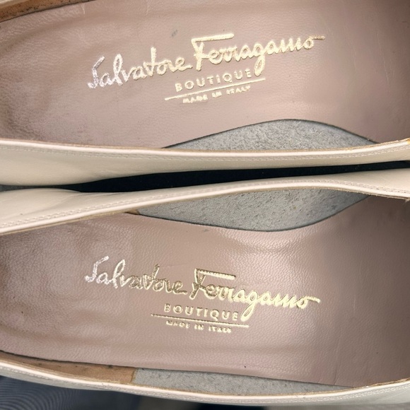 Vintage Salvatore Ferragamo Ponza Loafer 6.5 Old Money Gold Hardware Classic - Picture 13 of 16